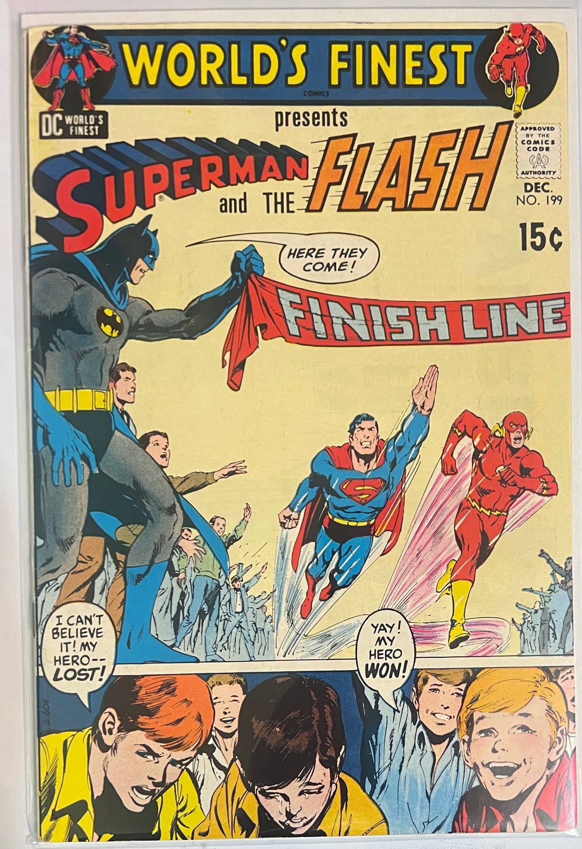 World's Finest Comics #199 DC COMICS Bronze Age 3rd Race Neal Adams Cover 1970 VF
