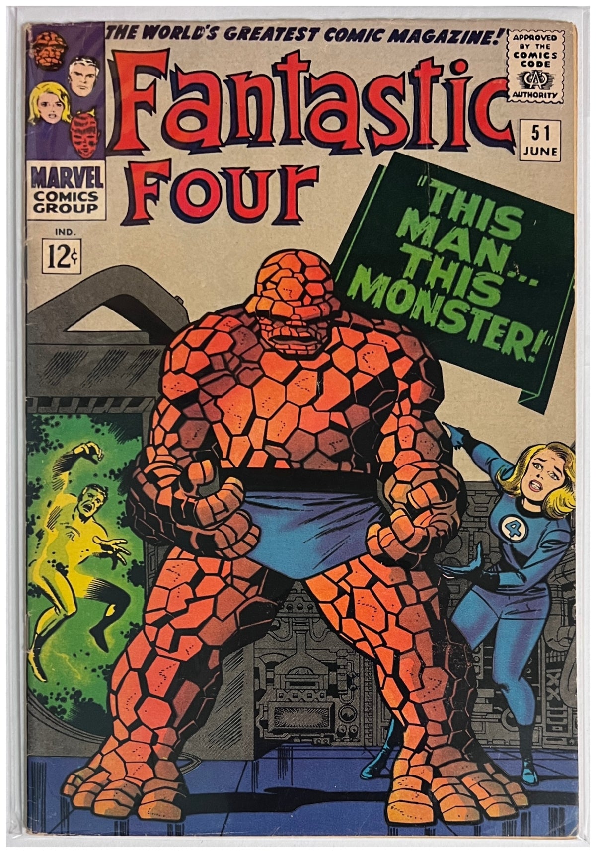 Fantastic Four #51 MARVEL COMICS Silver Age 1966 FN+