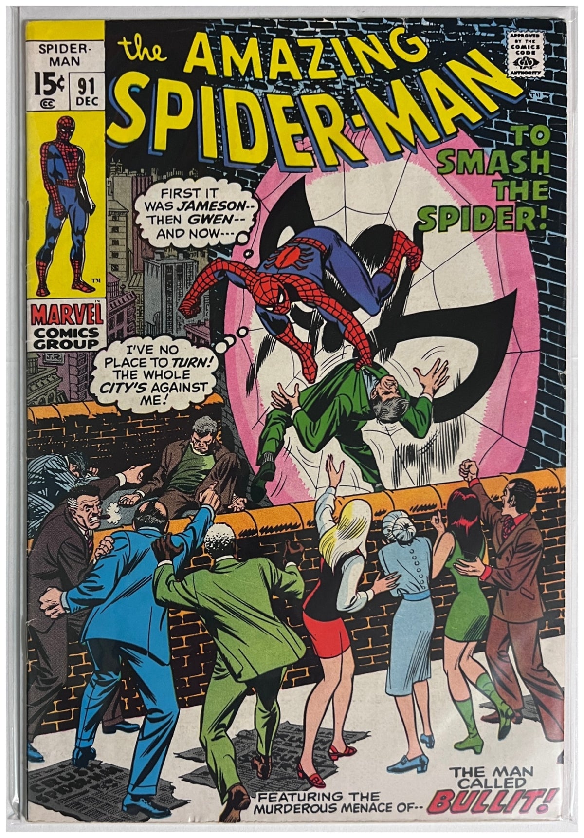 The Amazing Spider-Man #91 MARVEL COMICS GROUP Bronze Age 1970 FN+