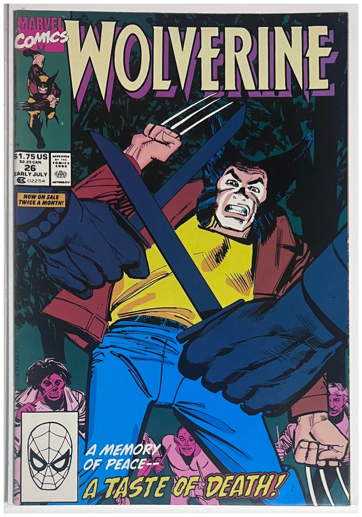 Wolverine #26 MARVEL COMICS Copper Age 1990 VF+