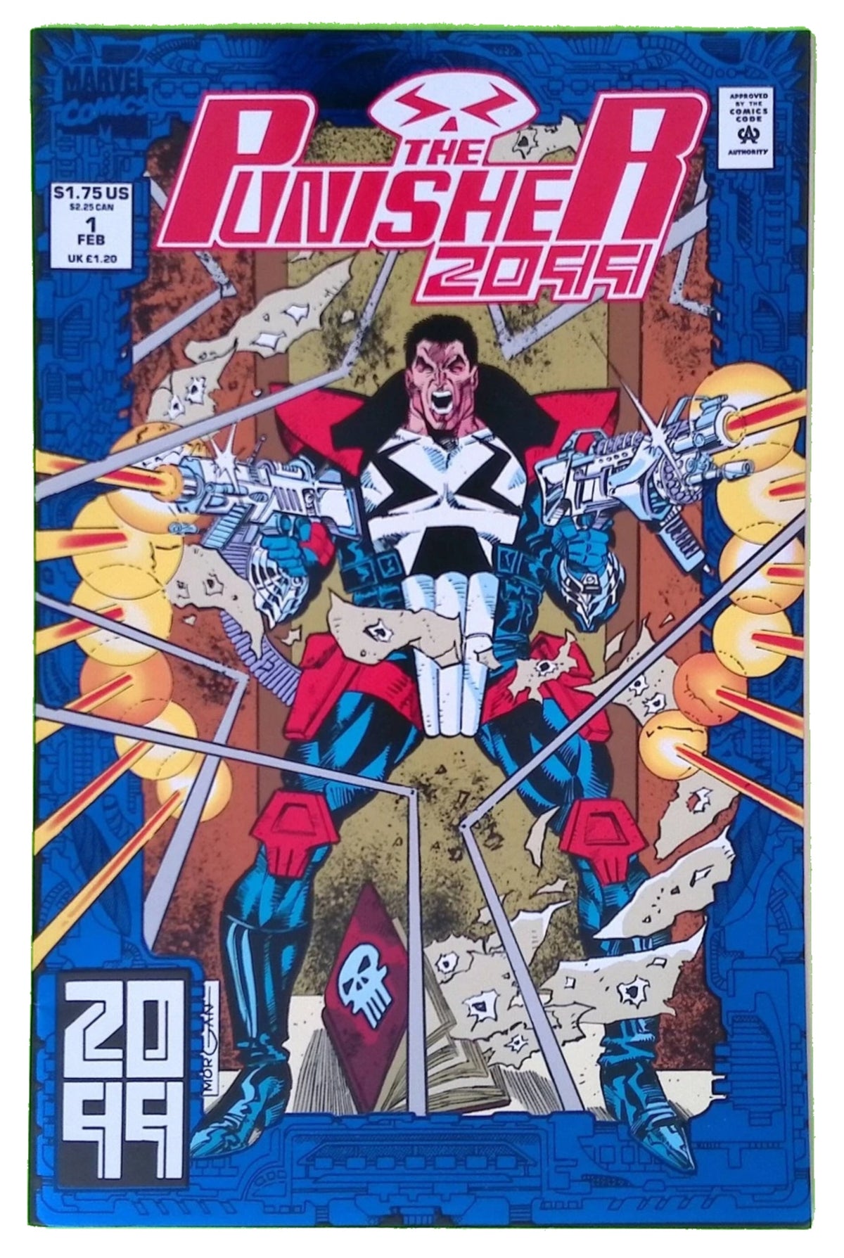 The Punisher 2099 #1 MARVEL COMICS Copper Age 1993 NM-