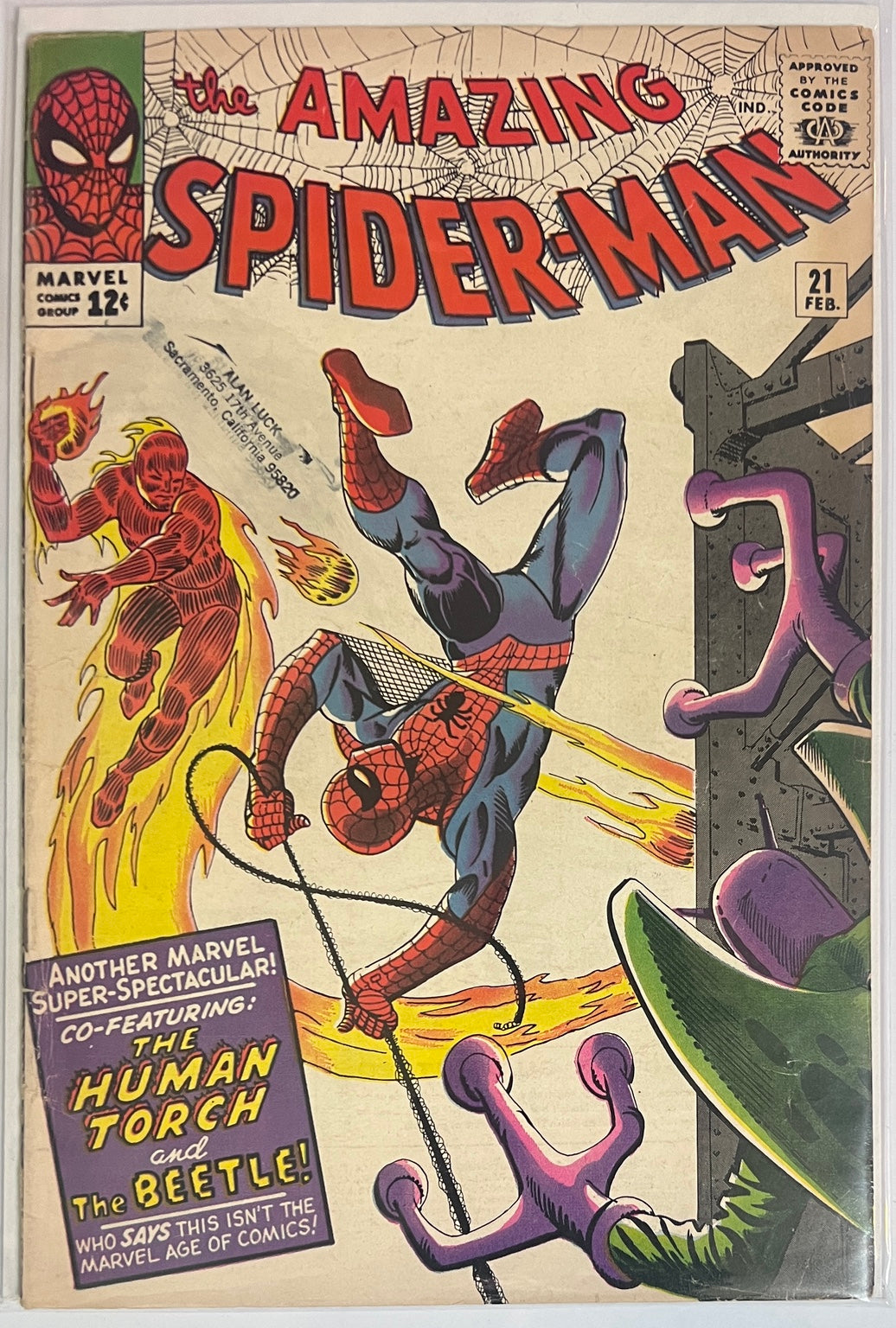 The Amazing Spider-Man #21 MARVEL COMICS Silver Age 1965 G/VG