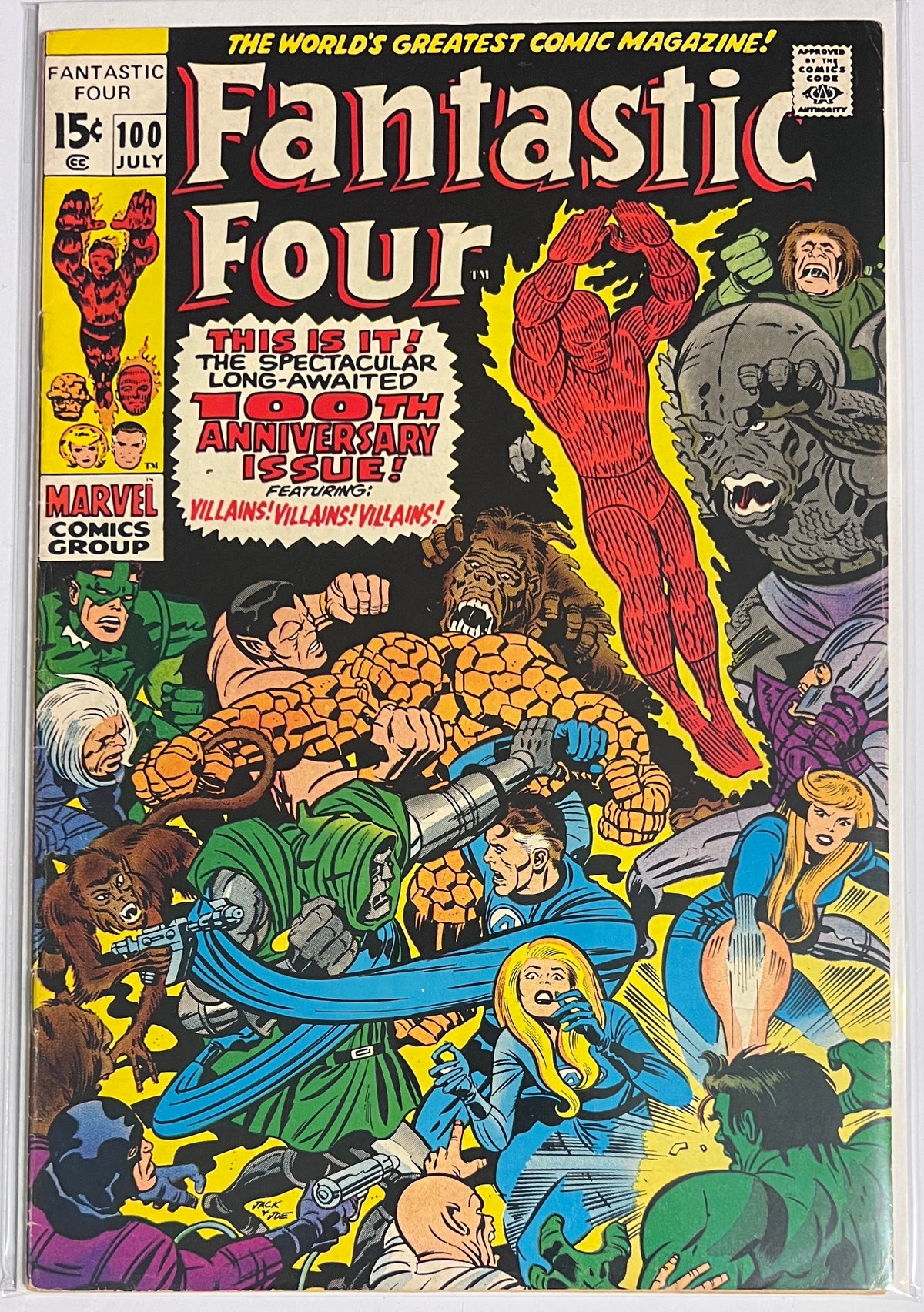 Fantastic Four #100 MARVEL COMICS Bronze Age 1970 FN