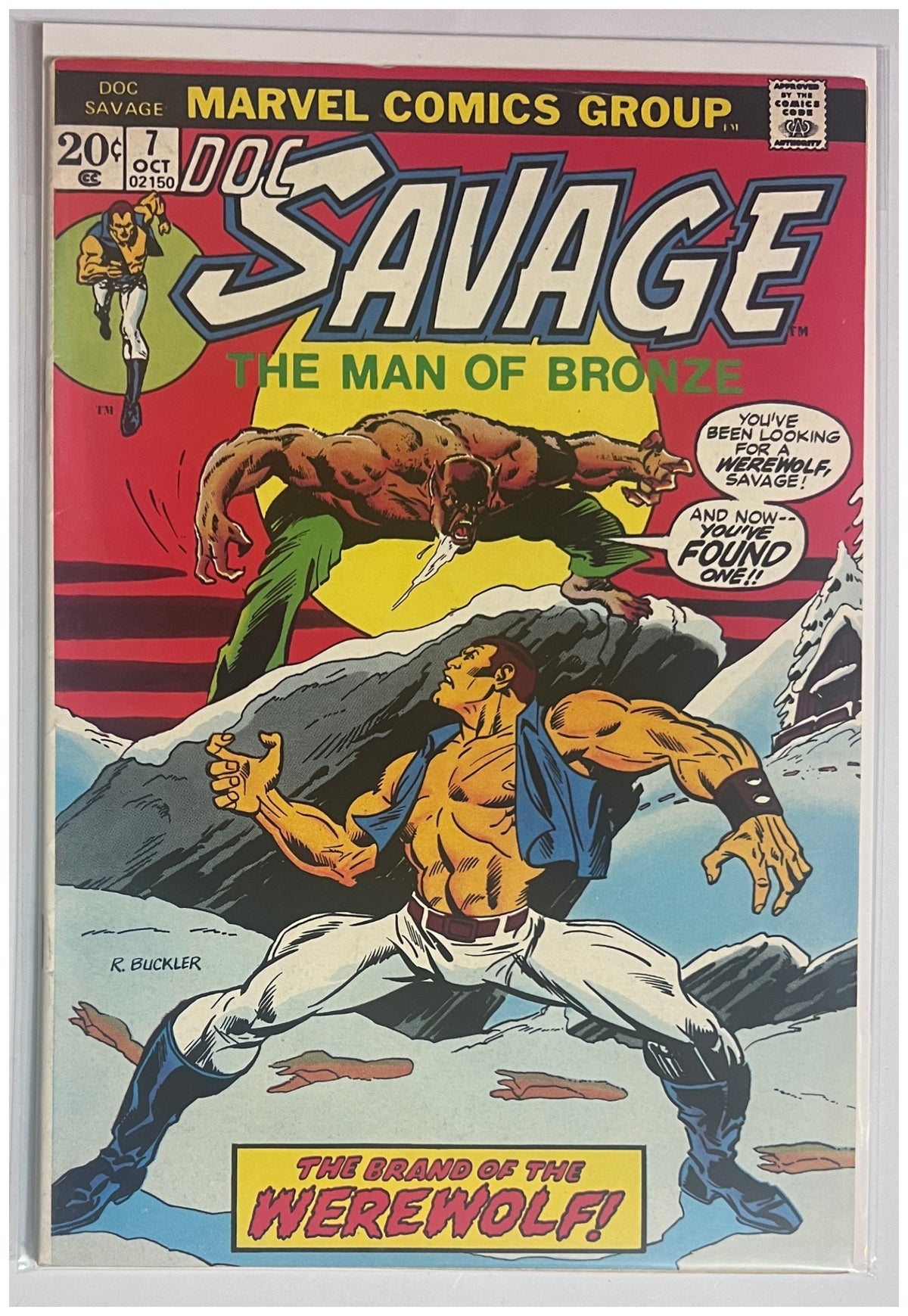 Doc Savage #7 MARVEL COMICS Bronze Age 1973 FN-