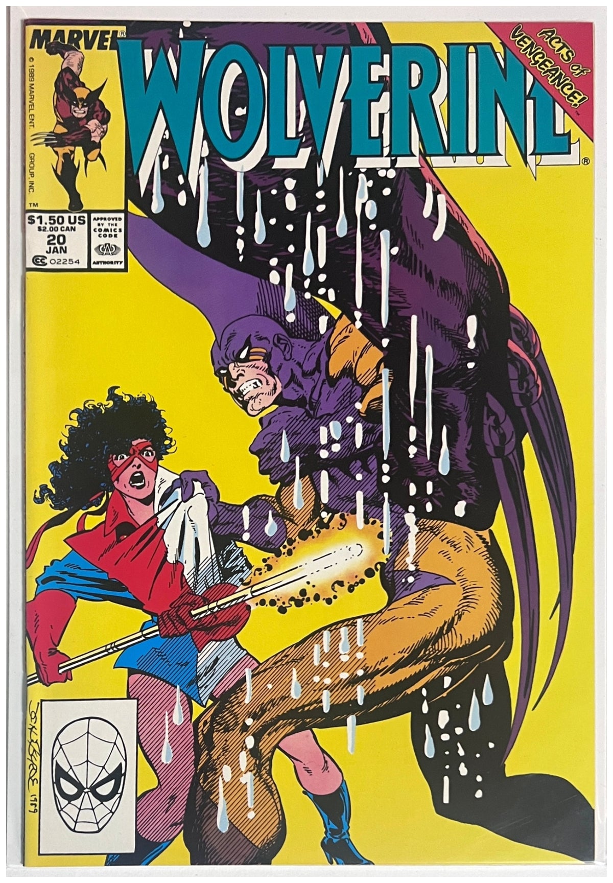 Wolverine #20 MARVEL COMICS Copper Age 1990 NM-