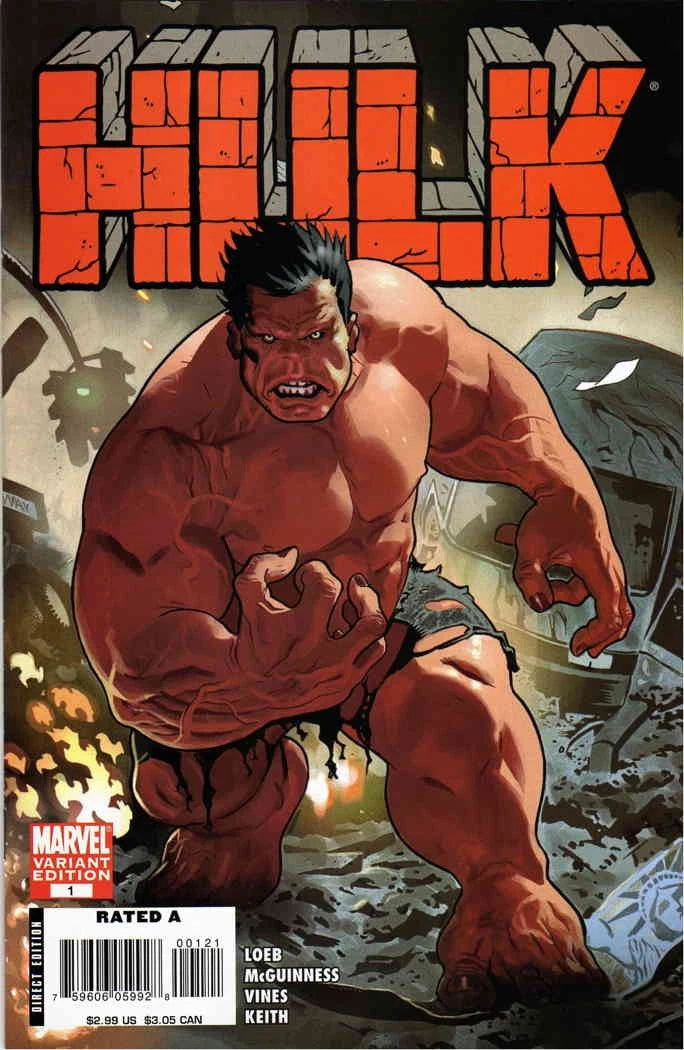 Hulk #1 1:20 Variant Acuna Red Hulk NM in Toploader