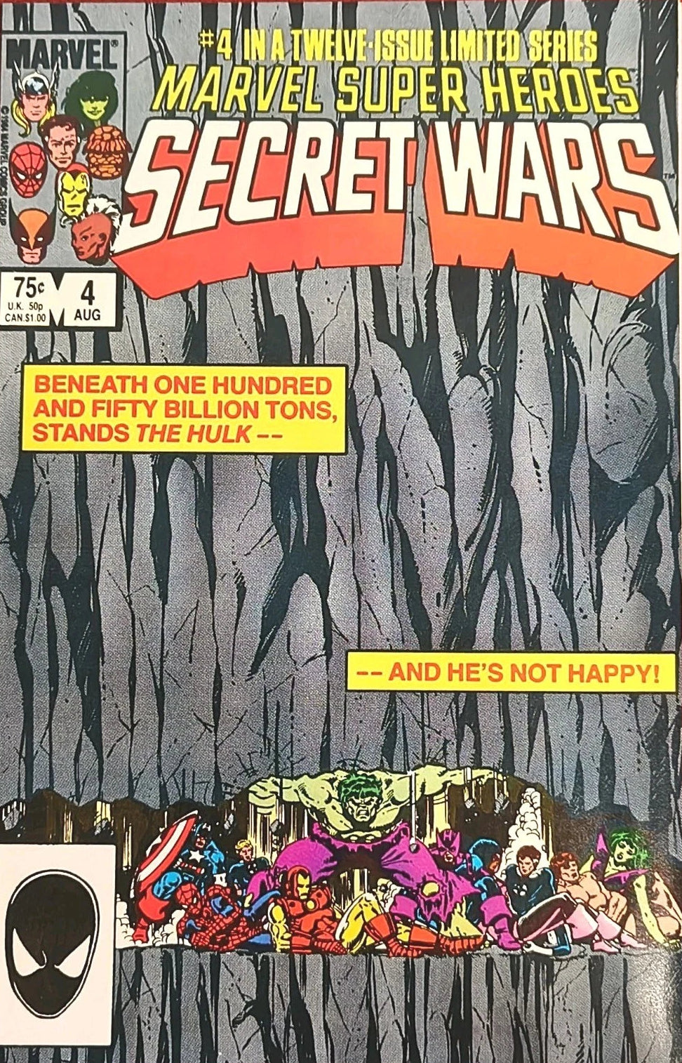 Marvel Super Heroes Secret Wars #4 VFN Direct Edition