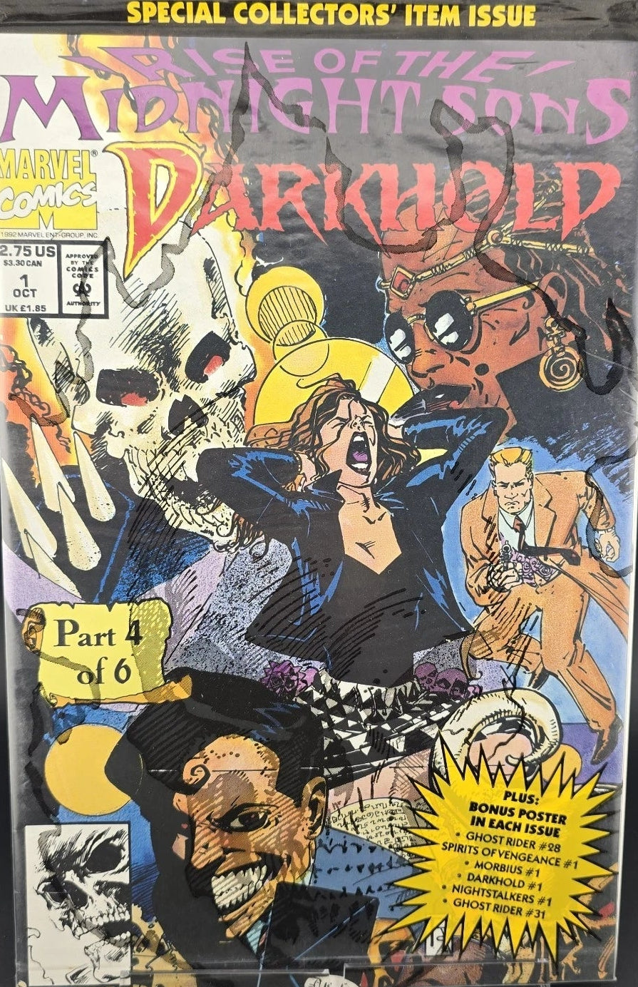 Darkhold #1 Rise of the Midnight Sons #1 Polybagged VFN Marvel 1992