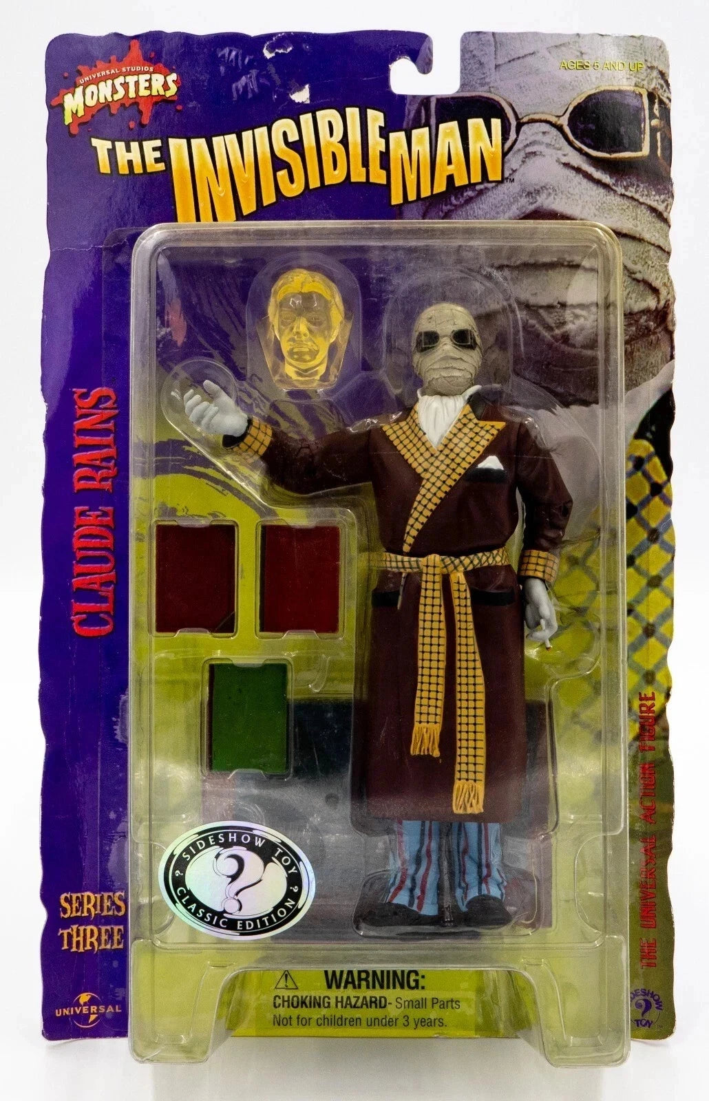 Sideshow Toy Universal Monsters Series 3 the Invisible Man 8" Figure