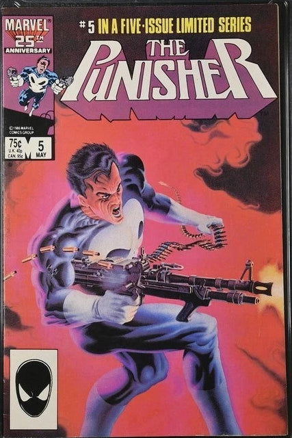 Punisher #5 Mini-series 1986 VF+ Direct Edition in Top Loader