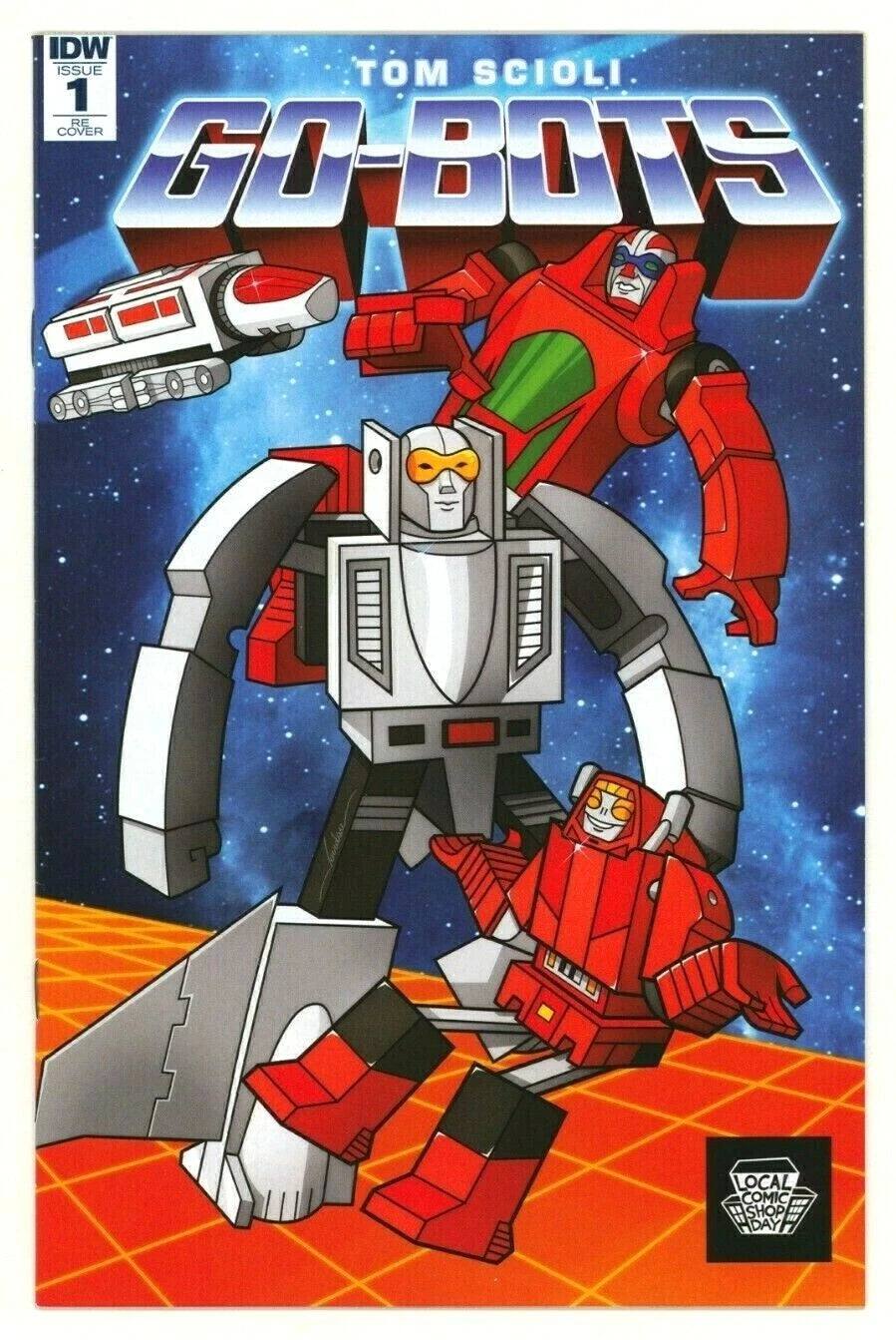GO-BOTS #1 Local Comic Shop Day Variant IDW LCSD 2018 Tom Scioli