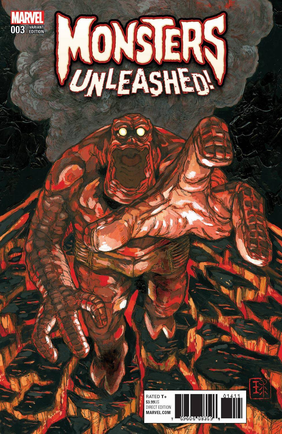 MONSTERS UNLEASHED #3 VARIANT COVER QHAYASHIDA NM