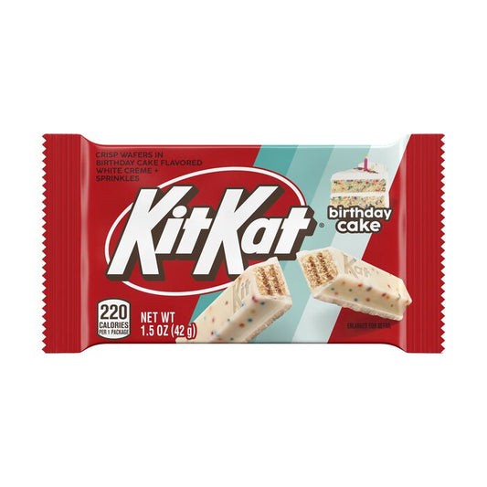 KIT KAT Birthday Cake Flavored Wafer Candy Bar 1.5 oz