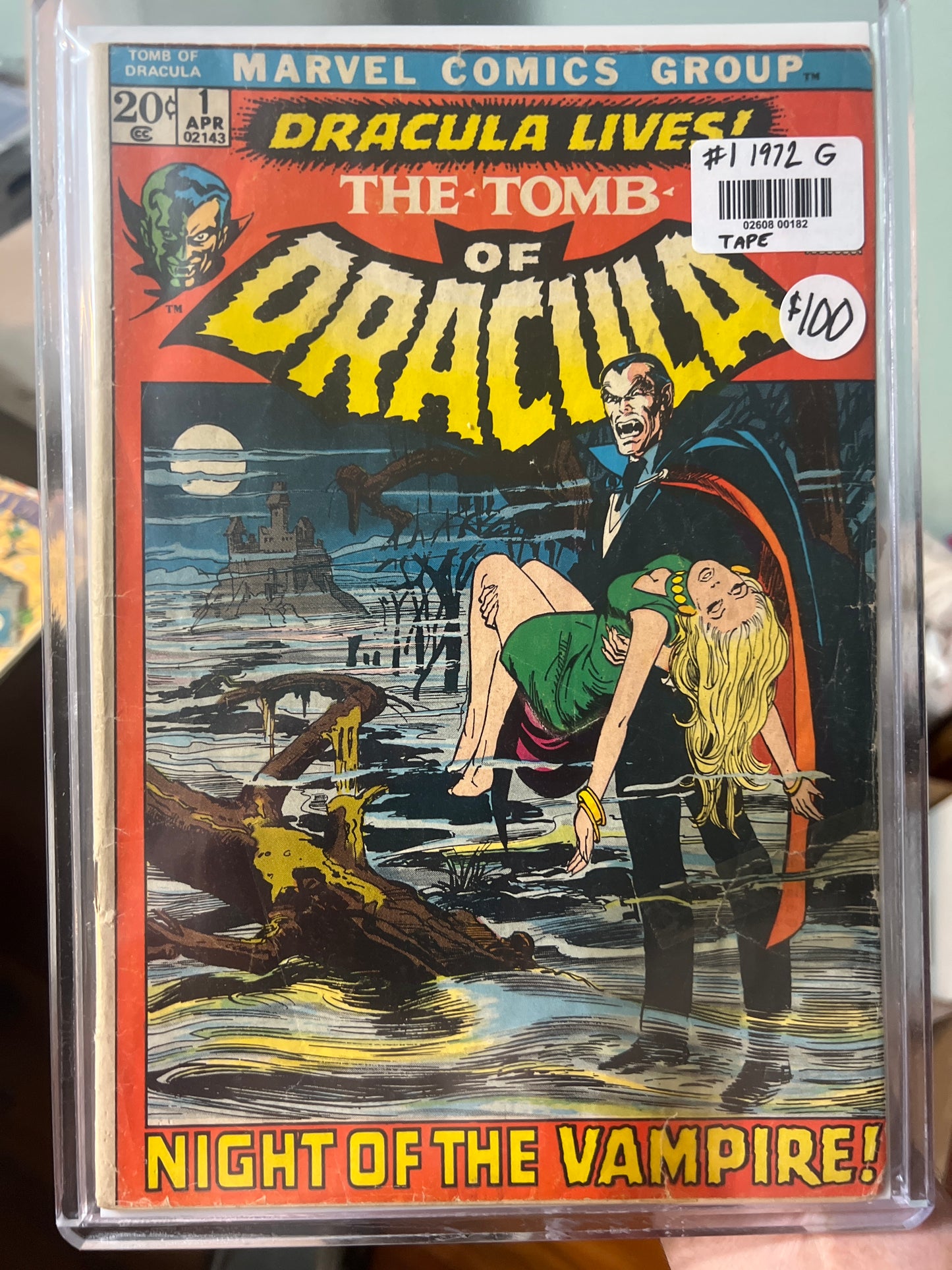 Tomb of Dracula #1 Marvel 1972 Good condition (tape)