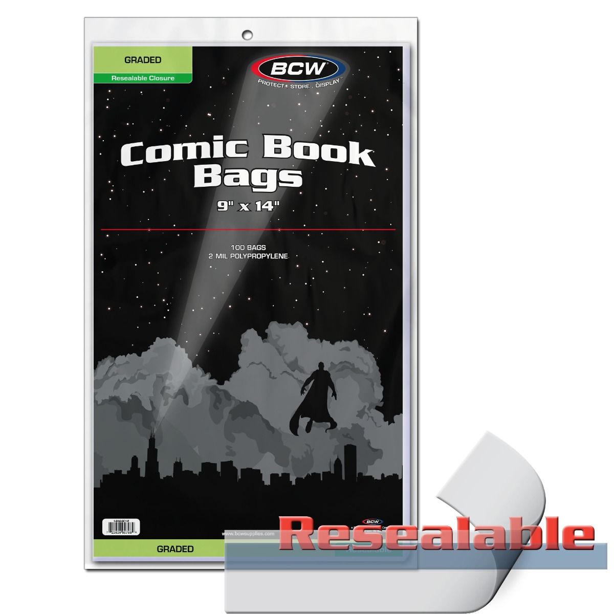 BCW Resealable Bag for CGC Comics - 9 X 14