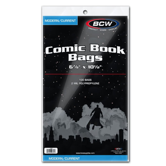 BCW Modern/Current Comic Bags pack of 100