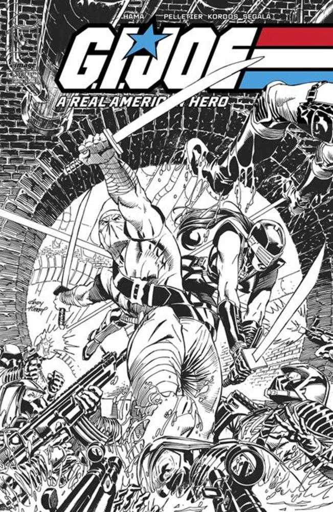 G.I. Joe A Real American Hero #318 Cover B Andy Kubert Black & White Variant (SANTIAGO)