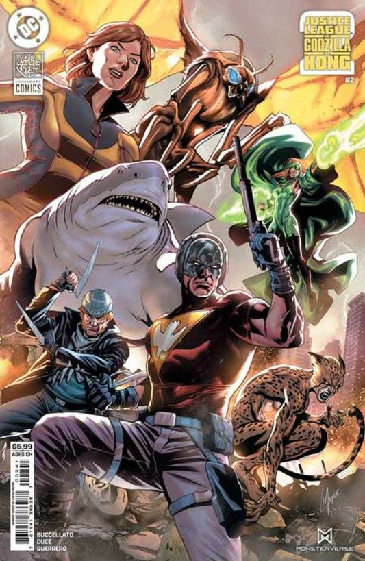 Justice League vs Godzilla vs Kong 2 #2 (Of 7) Cover D Lucas Meyer Card Stock Variant (SuperMegaAwesome)