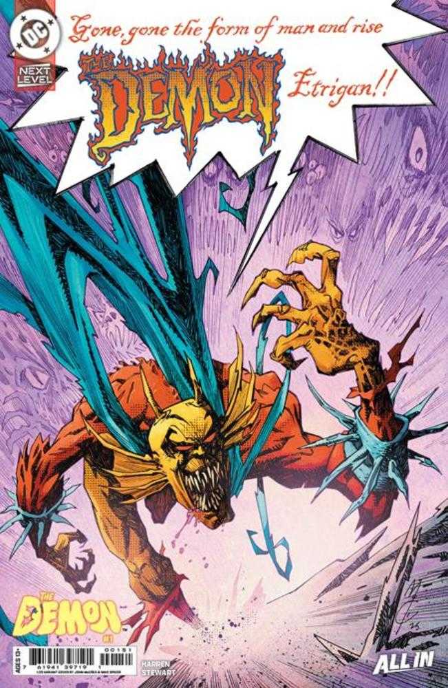 Demon #1 Cover G 1 in 25 John Mccrea Card Stock Variant