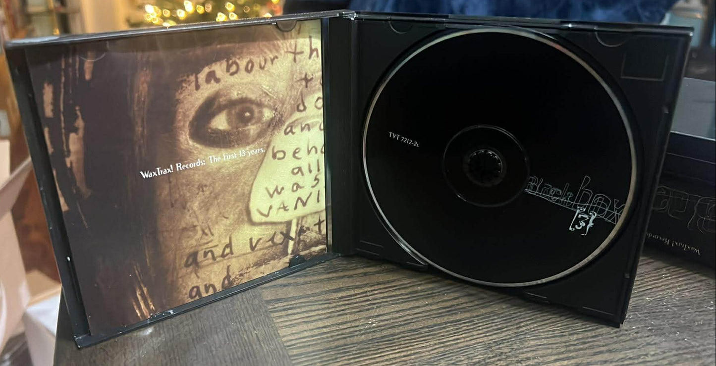 BLACK BOX WAXTRAX RECORDS THE FIRST 13 YEARS 3 CD BOX WITH BOOKLET
