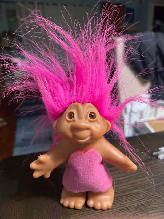 Troll Doll Vintage Pink Dress DAM 2005