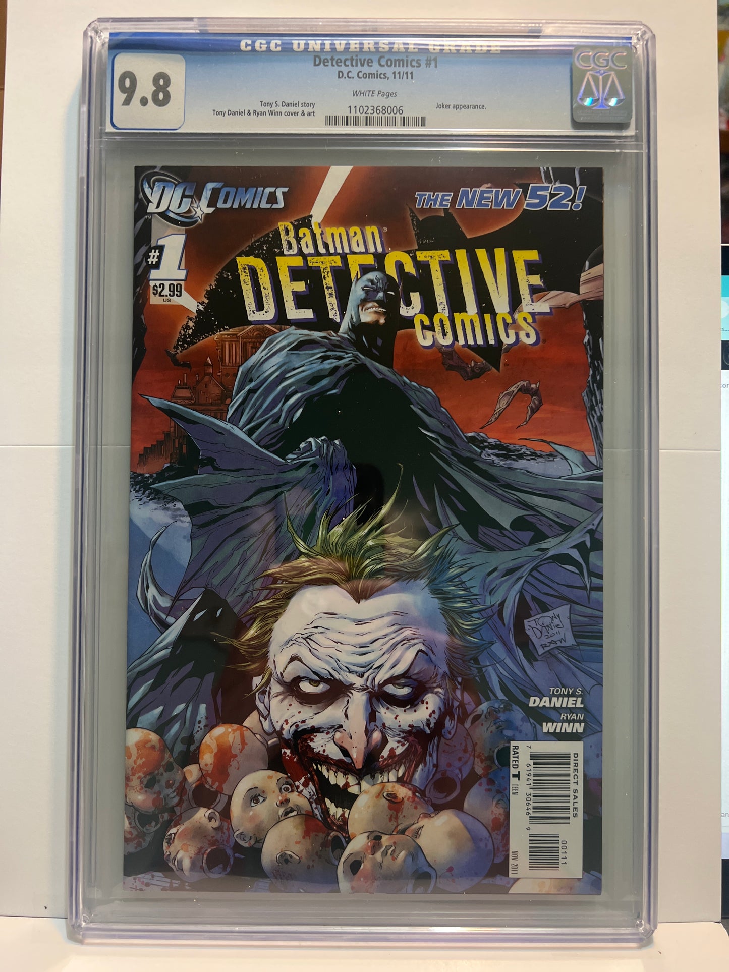 Detective #1 CGC 9.8 New 52 Joker 2011 1st Print