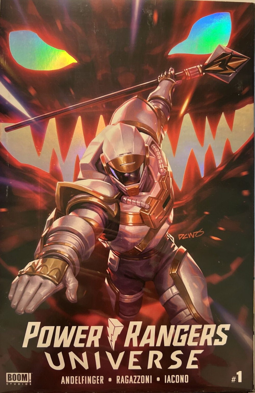 POWER RANGERS UNIVERSE #1 FOIL VARIANT COVER NM BOOM HOLOFOIL CHEW