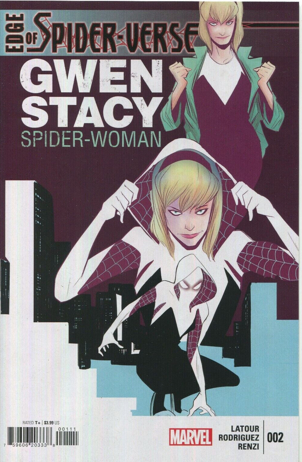 EDGE OF SPIDER-VERSE #2 FACSIMILE EDITION SPIDER GWEN MARVEL COMICS 2022 NM