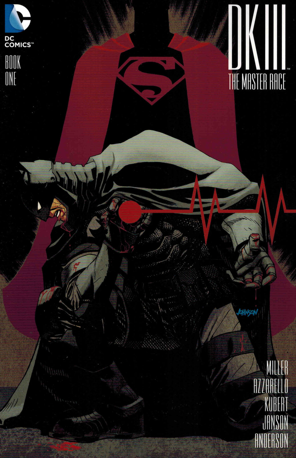 DARK KNIGHT III 3 MASTER RACE #1 LCSD JOHNSON VARIANT DC NM BATMAN FRANK MILLER