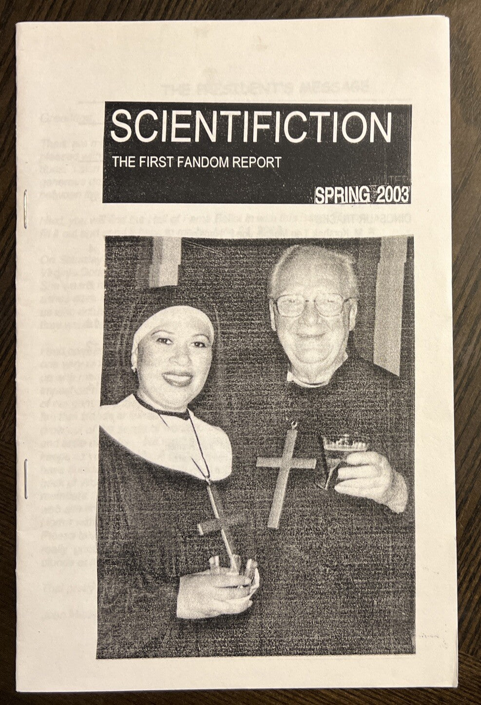SCIENTIFICTION SCIENCE FICTION FANZINE SPRING 2003 JIM and BARBARA HARMON