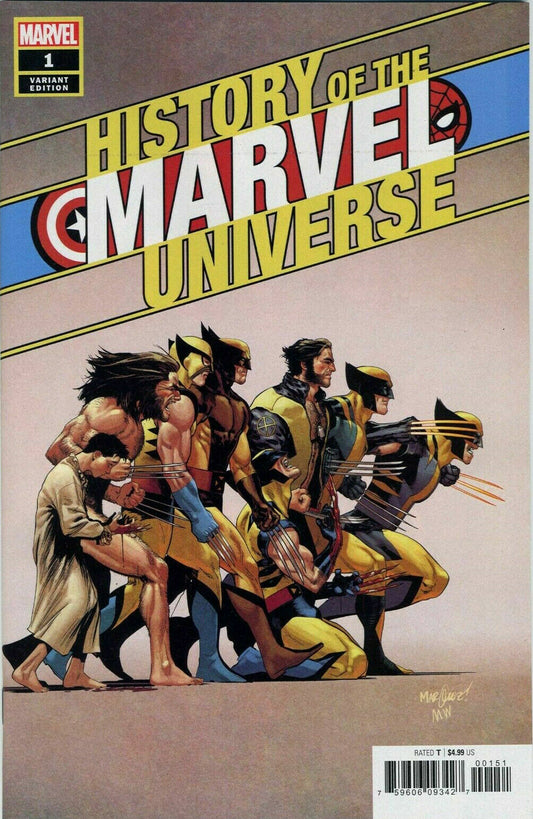 HISTORY OF THE MARVEL UNIVERSE #1 1:50 MARQUEZ VARIANT NM 1ST PRINT MARVEL 2019