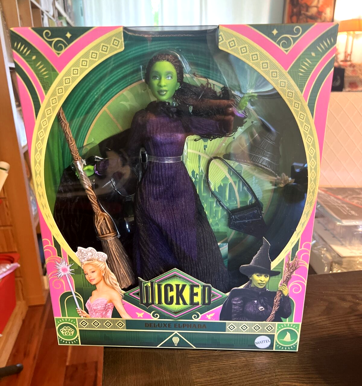 MATTEL WICKED MOVIE DELUXE ELPHABA 11.5 INCH FASHION DOLL URL ERROR BOX MISPRINT