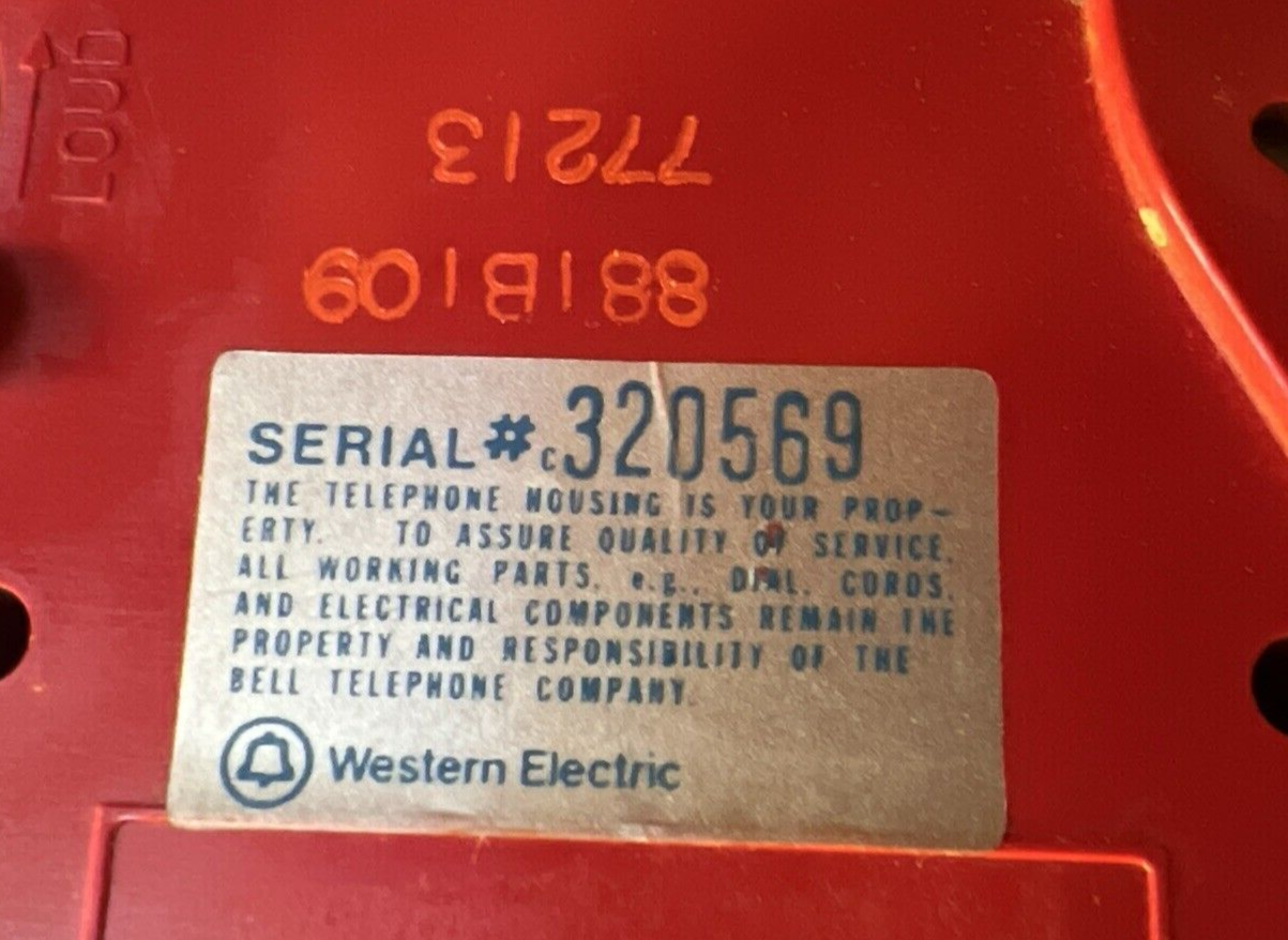 MICKEY MOUSE PHONE 1976 VINTAGE ROTARY NICE SHAPE!
