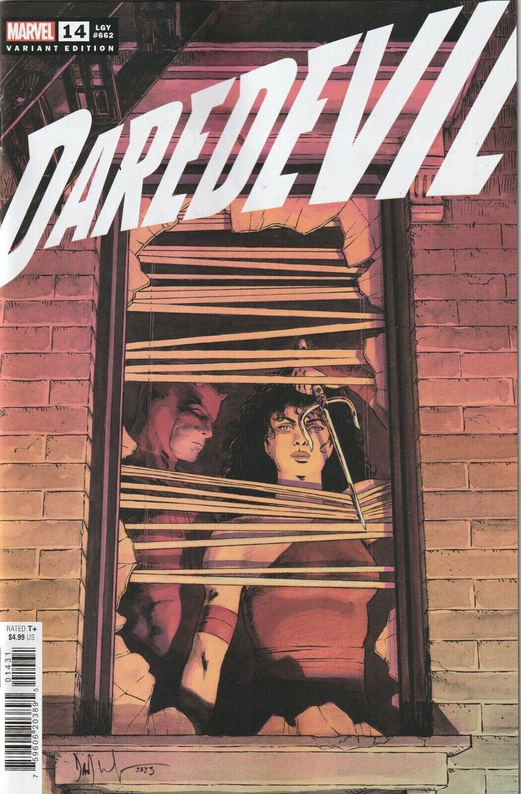 DAREDEVIL #14 MARVEL COMICS 2023 NM LEGACY #662 SHADES VARIANT COVER NM ZDARSKY