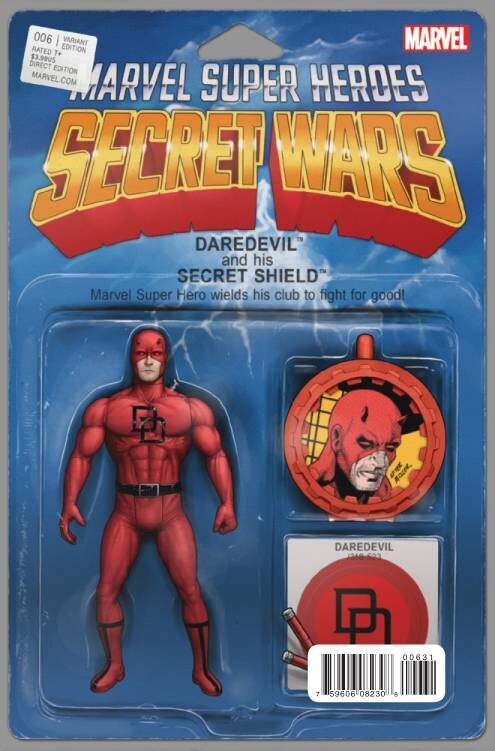 SECRET WARS #6 ACTION FIGURE VARIANT MARVEL COMICS NM 1ST PRINT 2015