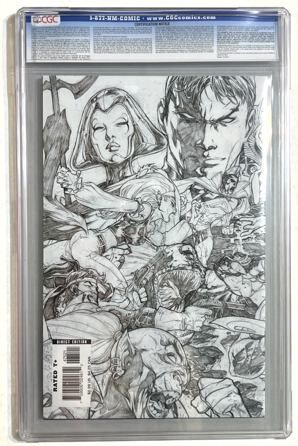 UNCANNY X-MEN #475 CGC 9.6 MARVEL COMICS 2006 SKETCH VARIANT BILLY TAN