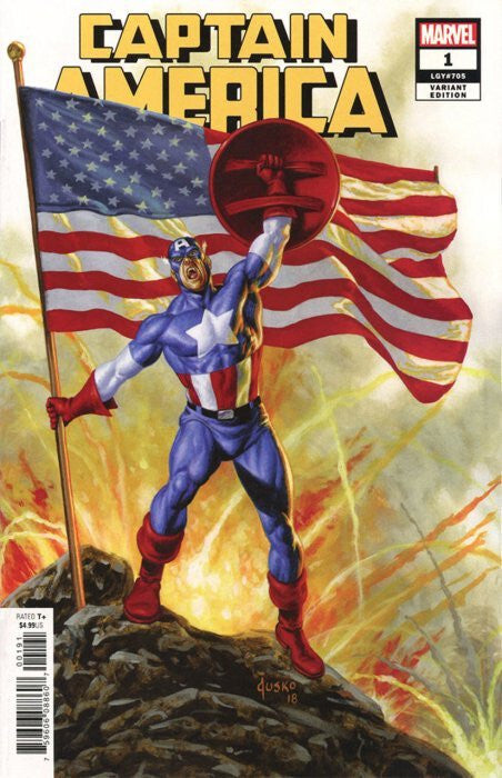 CAPTAIN AMERICA #1 NM 1ST PRINT JUSKO VARIANT MARVEL COMICS 2018