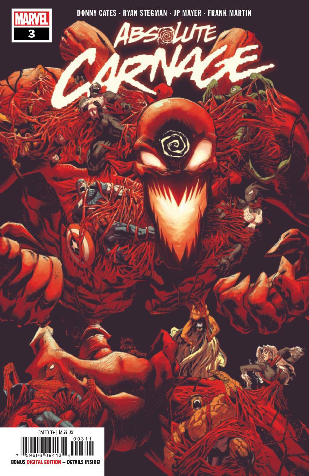 ABSOLUTE CARNAGE #3 MAIN COVER MARVEL NM 1ST PRINT 2019