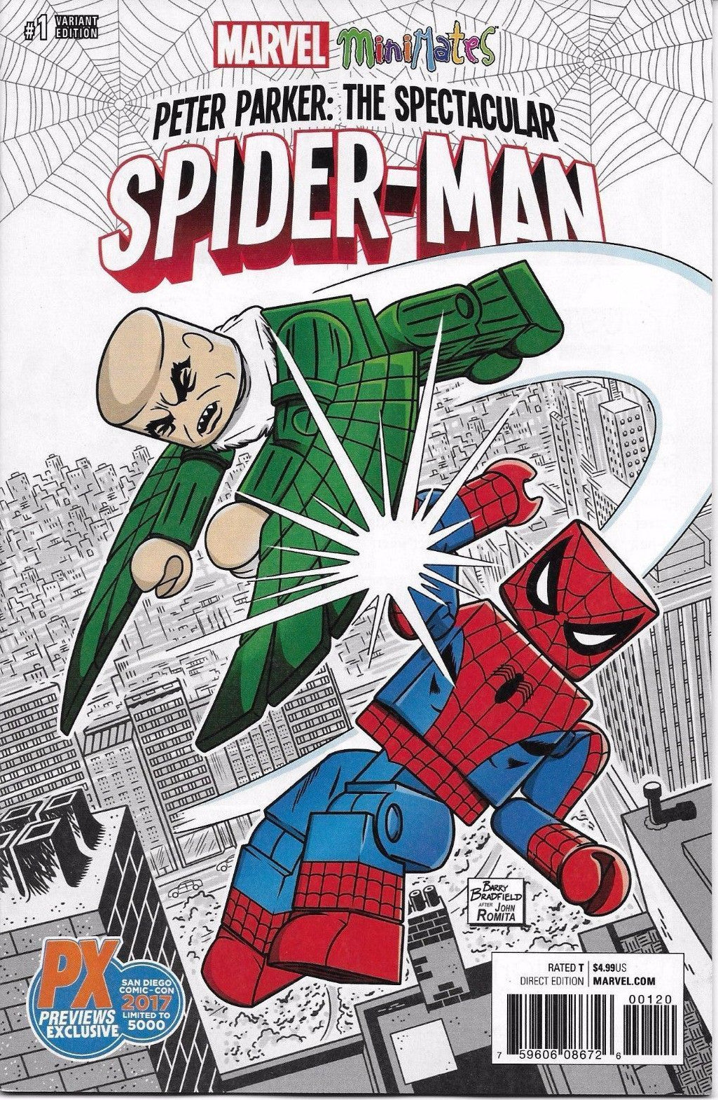 PETER PARKER SPIDER-MAN #1 SDCC MINI-MATES VARIANT NM