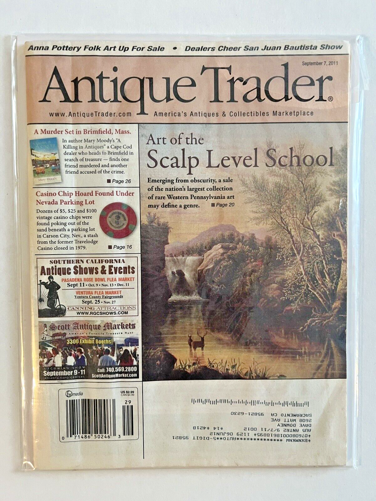 FOUR ISSUES ANTIQUE TRADER MAGAZINE 2011