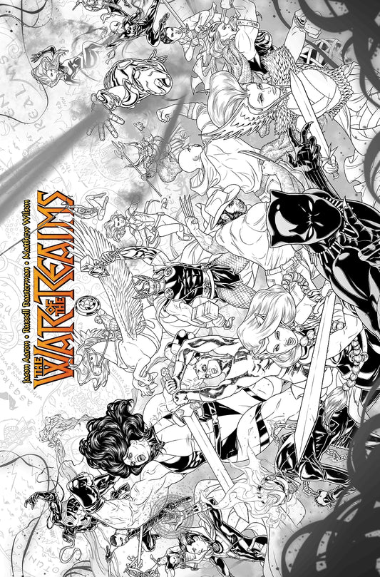 WAR OF REALMS #1 DAUTERMAN CONCEPT VARIANT B&W MARVEL COMICS NM 2019