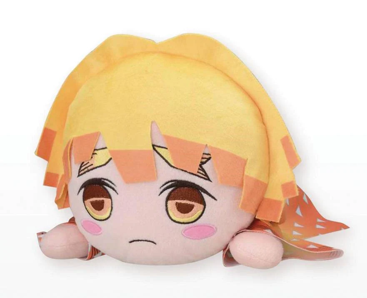 DEMON SLAYER KIMETSU ZENITSU LAY DOWN PLUSH LARGE SIZE 12" 2 styles YOU PICK!