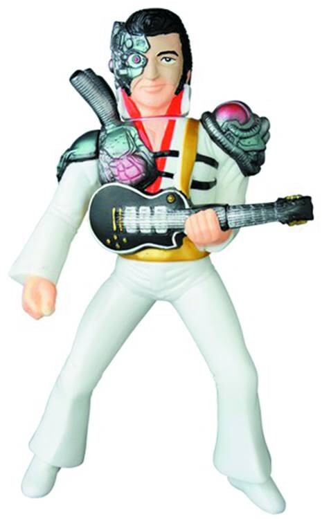 MECHA ELVIS VINYL FIGURE  MEDICOM TOY 2015 BAGGED + HEADER CARD KAIJU