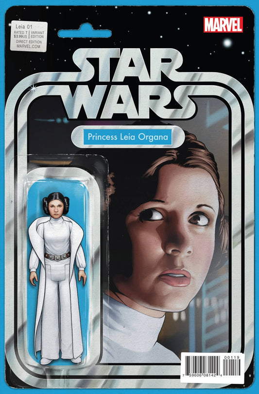 STAR WARS  PRINCESS LEIA #1 ACTION FIGURE VARIANT 1:15 MARVEL COMICS NM