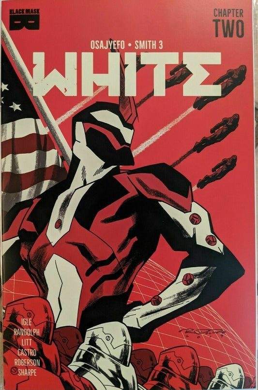 WHITE #2 1ST PRINT COVER A BLACK MASK LIMITED 2500 PRINT RUN
