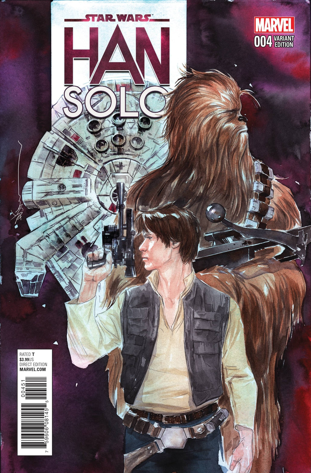STAR WARS HAN SOLO #4 MARVEL NGUYEN VARIANT 1:25 NM FIRST PRINT 2016