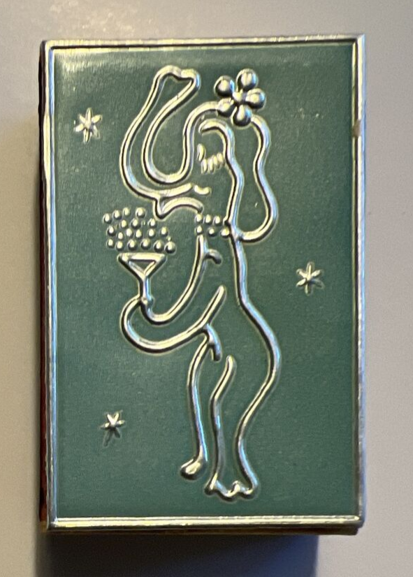 Vintage Made in Italy Wax Matches Match Box Jane Roberts Funky Elephant Cool!