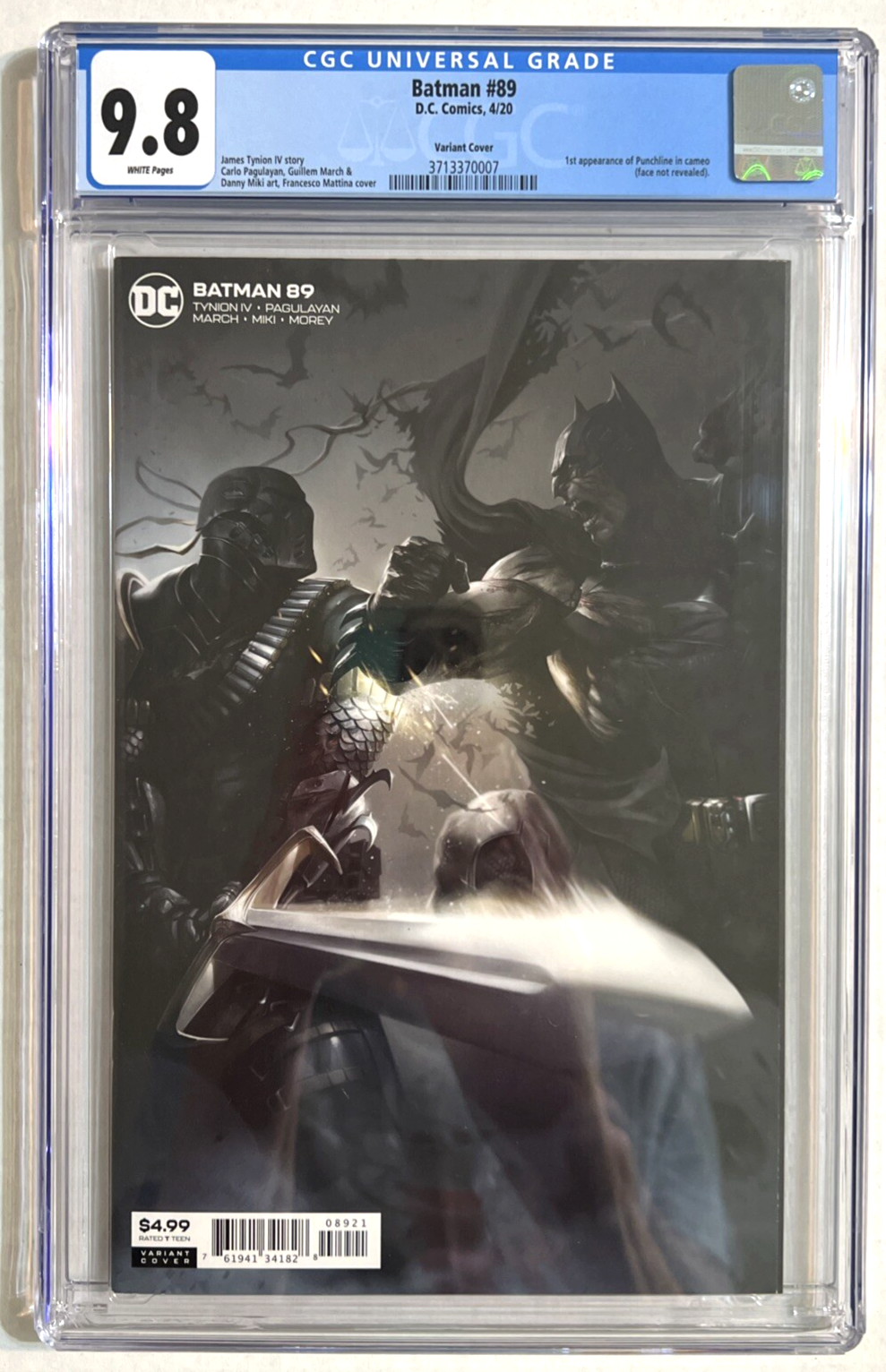 BATMAN #89 CGC 9.8 DC 2020 1st PUNCHLINE TYNION PAGULAYAN MATTINA VARIANT