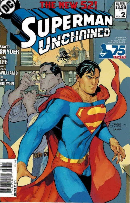 SUPERMAN UNCHAINED #2 NEW 52 1:25 MODERN AGE VARIANT COVER EDITION NM 1ST PRINT