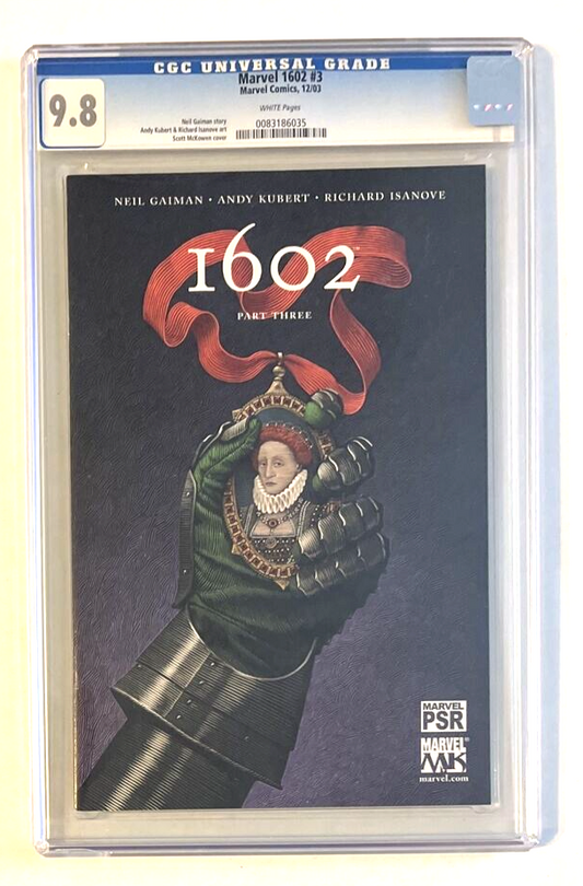 MARVEL 1602 #3 CGC 9.8 NEIL GAIMAN ANDY KUBERT SCOTT McKOWEN COVER 2003